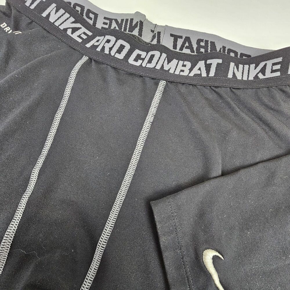 Nike Pro Combat Dri-FIT Mens Large Compression Tights Black Base Layer Pants